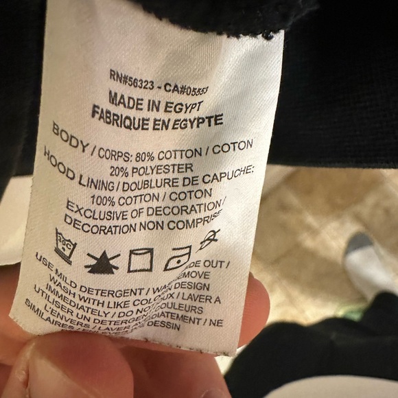 Nike Men's Graphic Hoodie in Black with Multicolor Accents - Picture 3 of 4